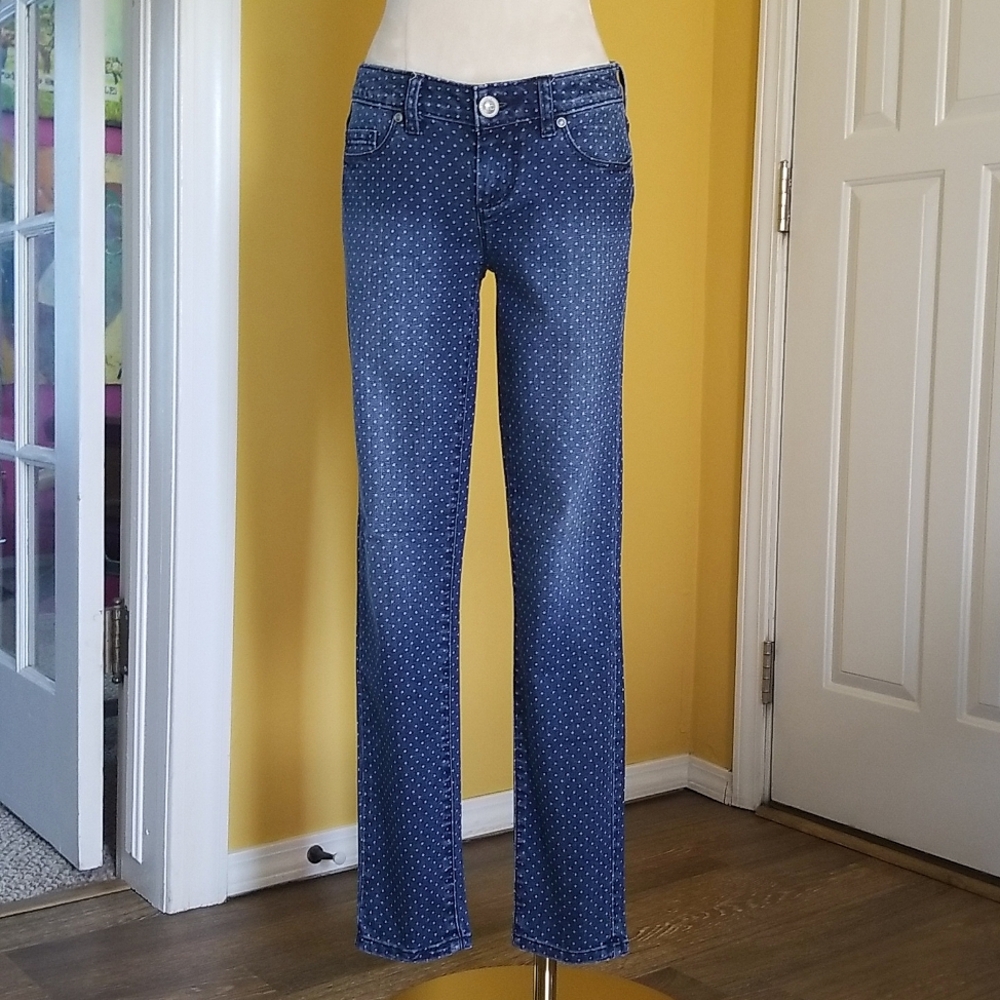 Lauren Conrad Polka Dot Skinny Jeans Size 0